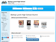 Tablet Screenshot of bishoplynchhighschool.org
